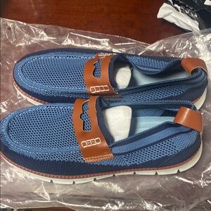 Stylish Blue and Brown Men's Loafers